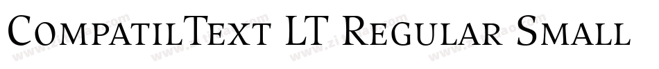 CompatilText LT Regular Small Caps字体转换